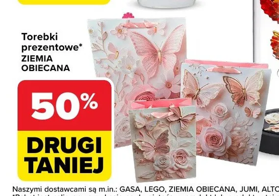 Torebki prezentowe Ziemia Obiecana promocja w Carrefour Market