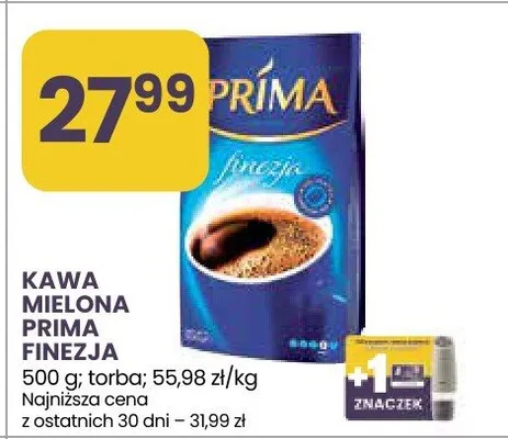 Kawa mielona Prima Finezja promocja w Stokrotka