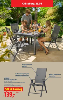 Fotel składany Houston promocja w Lidl