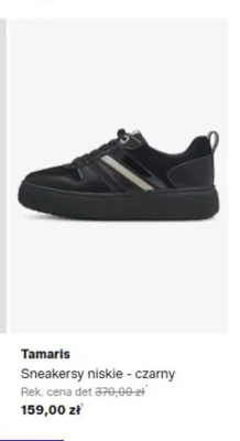 Sneakersy niskie Tamaris czarny promocja w Lounge by Zalando