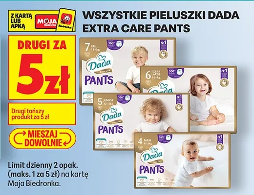Pieluszki Pants rozmiar 7 promocja w Biedronka