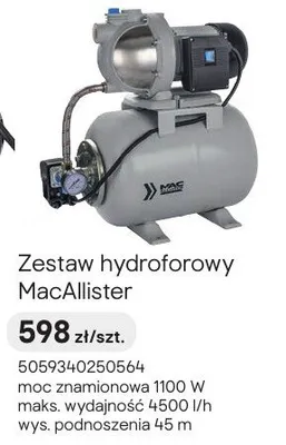 Zestaw hydroforowy promocja w Castorama