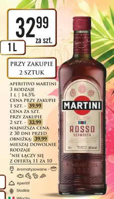 Aperitivo Martini Rosso 14,5% promocja w Dino
