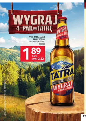 Piwo Tatra promocja w Selgros