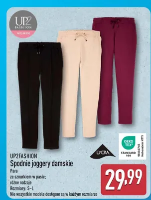 Spodnie joggery damskie promocja w Aldi