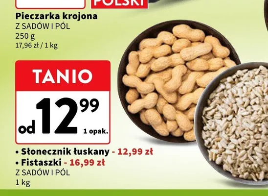 Słonecznik łuskany Z Sadów i Pól promocja w Intermarche