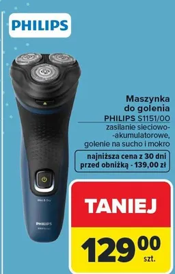 Maszynka do golenia S1151/00 promocja w Carrefour