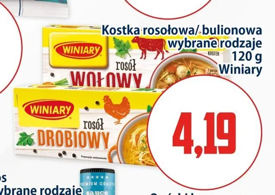 Kostka rosołowa Winiary Rosół Drobiowy promocja w Kupiec