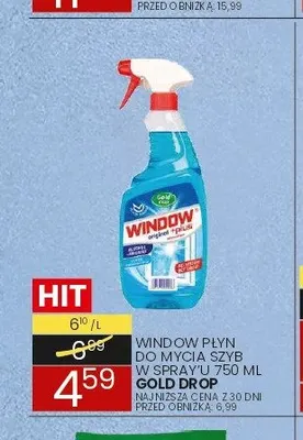 Płyn do mycia szyb Window promocja w Wafelek