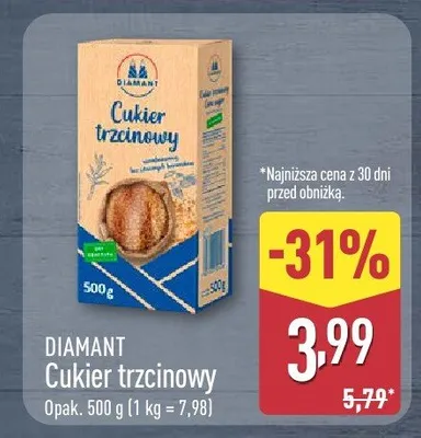 Cukier trzcinowy promocja w Aldi