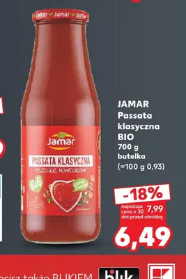 Passata klasyczna BIO Jamar promocja w Kaufland