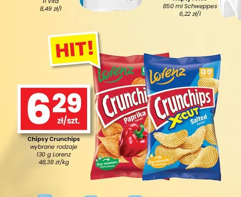 Chipsy Crunchips X-Cut Salted promocja w emma MARKET