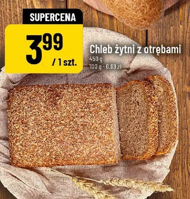 Chleb żytni z otrębami promocja w POLOmarket