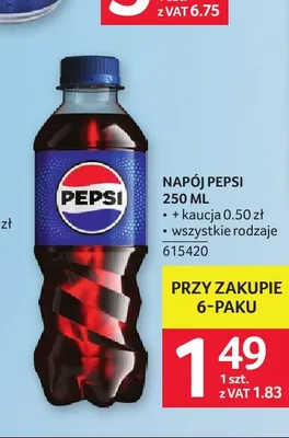 Napój gazowany Pepsi promocja w Selgros
