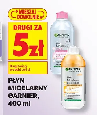 Płyn micelarny Garnier 3w1 promocja w Biedronka