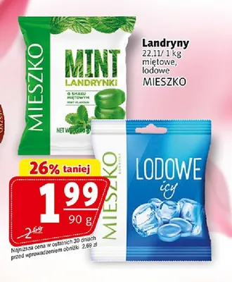 Landryny miętowe Mieszko promocja w Prim Market