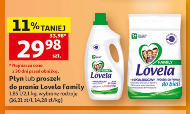 Proszek do prania Lovela Family do bieli promocja w Auchan