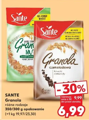 Granola czekoladowa Sante promocja w Kaufland