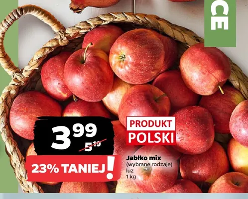 Jabłka mix promocja w Netto