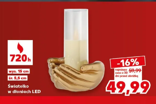 Światełko w dłoniach LED promocja w Kaufland