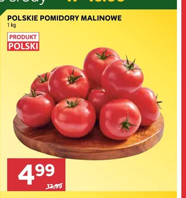 Pomidory malinowe polskie promocja w Stokrotka