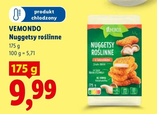 Nuggetsy roślinne promocja w Lidl
