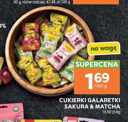 Cukierki galaretki Sakura & Matcha promocja w Stokrotka