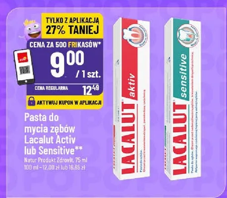 Pasta do mycia zębów Aktiv  promocja w POLOmarket