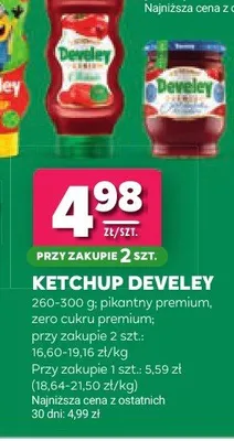 Ketchup pikantny premium Develey promocja w Stokrotka