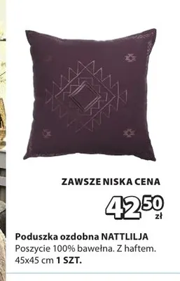 Poduszka ozdobna Nattlilja 45x45 cm promocja w Jysk