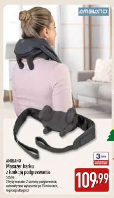 Masażer karku z funkcją podgrzewania Ambiano promocja w Aldi