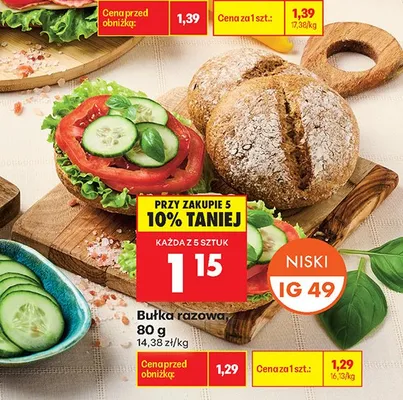 Bułka razowa promocja w Biedronka