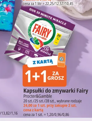 Kapsułki do zmywarki Fairy promocja w Leclerc