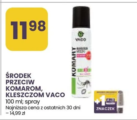Środek przeciw komarom kleszczom Vaco spray promocja w Stokrotka