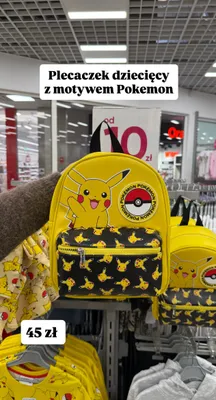 Plecaczek dziecięcy z motywem Pokemon promocja w Pepco