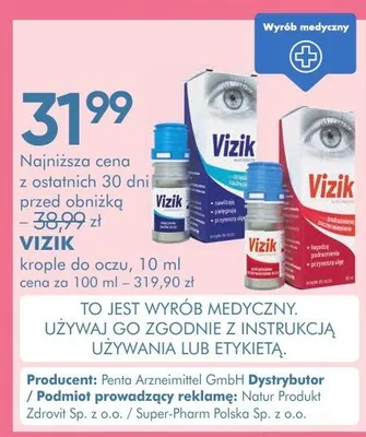 Krople do oczu promocja w Super-Pharm
