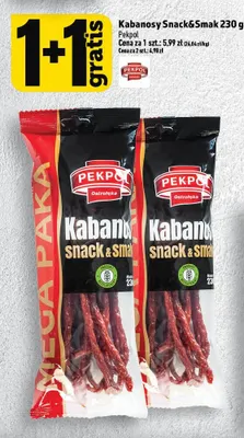 Kabanosy Snack & Smak Pekpol promocja w TOPAZ