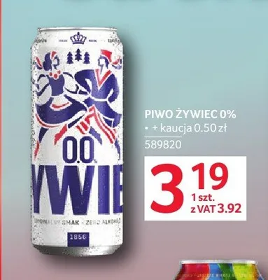 Piwo bezalkoholowe Żywiec 0% promocja w Selgros