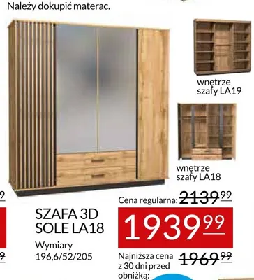 Szafa 3D Sole LA18 promocja w Abra Meble