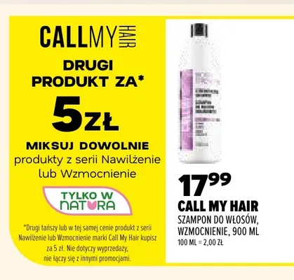 Szampon do włosów Wzmocnienie Call My Hair promocja w Drogerie Natura