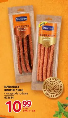 Kabanosy kruche wieprzowe Tarczyński promocja w Selgros