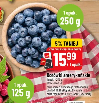 Borówki amerykańskie promocja w POLOmarket