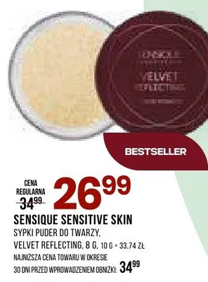 Saten puder do twarzy Velvet Reflecting, 8g promocja w Drogerie Natura