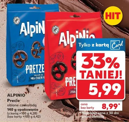 Precle oblane czekoladą promocja w Kaufland
