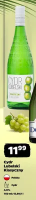 Cydr Lubelski Klasyczny promocja w Netto
