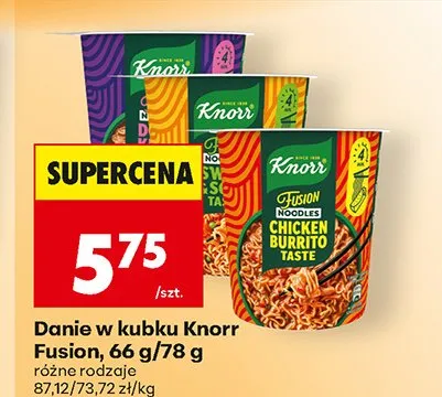 Danie w kubku Knorr Fusion promocja w Biedronka