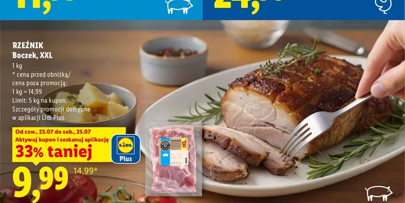Boczek XXL Rzeźnik promocja w Lidl