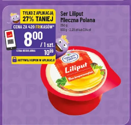 Ser Liliput Mleczna Polana promocja w POLOmarket
