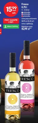 Wino Fresco półsłodkie czerwone promocja w Żabka