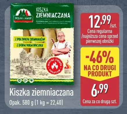 Kiszka ziemniaczana Wędliny z Borów promocja w Aldi